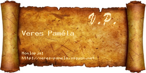 Veres Paméla névjegykártya